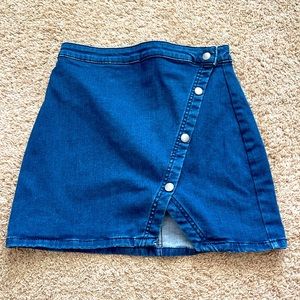 We the Free jean mini skirt size 4